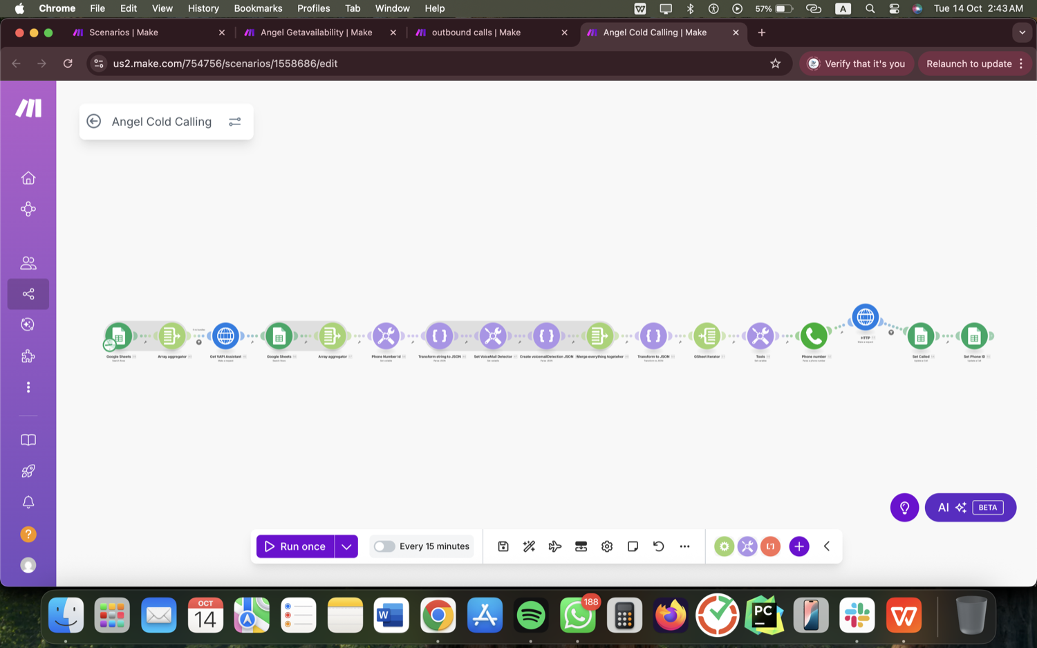 Cold-Calling Agency Automation - Make.com, GHL & Google Sheets